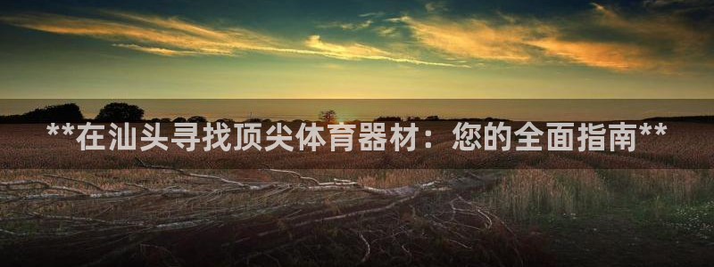 富联官网登录：**在汕头寻找顶尖体育器材：您的全面指