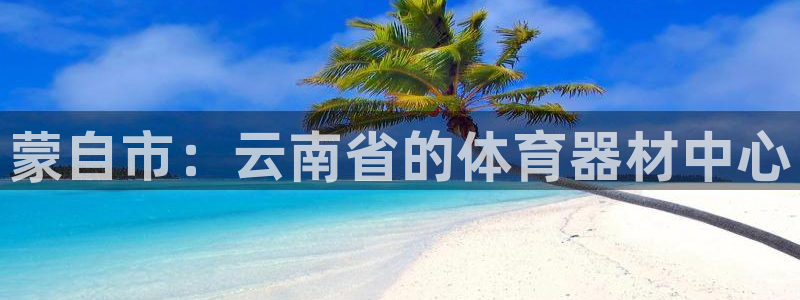 富联娱乐平台怎么样：蒙自市：云南省的体育器材中心