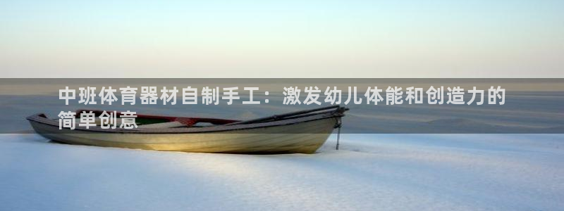 富联平台用户登陆：中班体育器材自制手工：激发幼儿体能