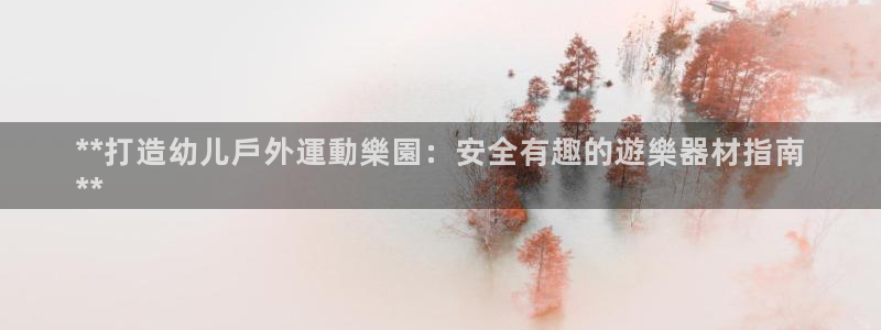 富联公寓：**打造幼儿戶外運動樂園：安全有趣的遊樂器材指南
