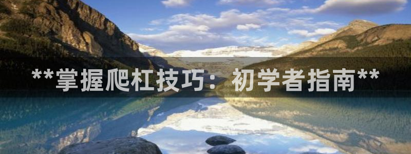 富联娱乐平台怎么样知乎：**掌握爬杠技巧：初学者指南