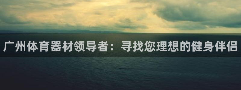 富联平台登入：广州体育器材领导者：寻找您理想的健身伴