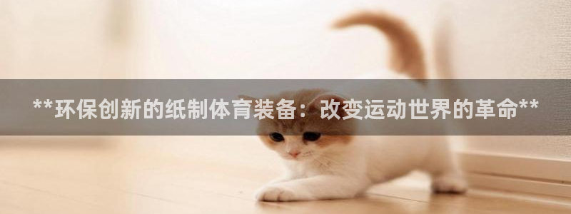 富联娱乐噢 411O31 富联：**环保创新的纸制体育装备：